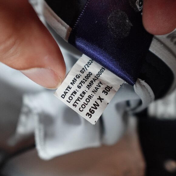 Johnnie-O Momentum Stretch Performance Pants Mens 36x29 (Measured) Chino Navy - Picture 5 of 14